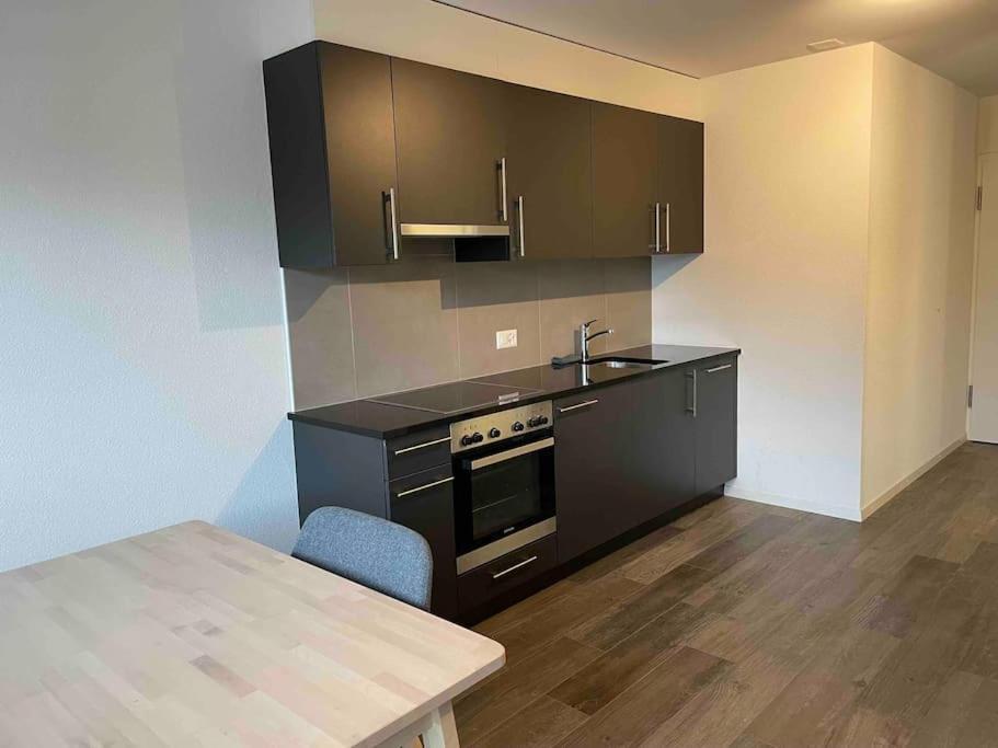 Proche Lausanne: Studio Bien Equipe Lägenhet Prilly Exteriör bild